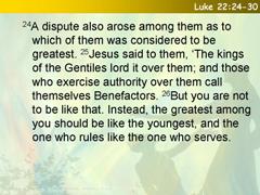 Luke 22:24-30