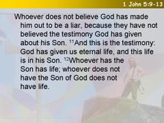 1 John 5:9-13