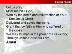 A closing prayer