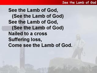 See the Lamb of God