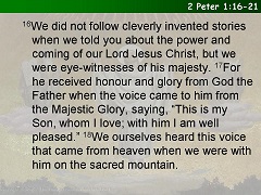 2 Peter 1:16-21