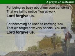 A prayer of confession