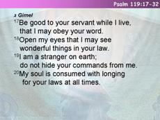 Psalm 119:17-32