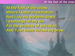 At the foot of the cross