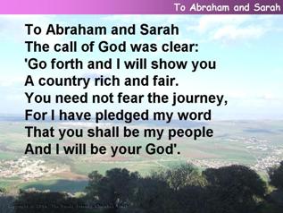 To Abraham and Sarah