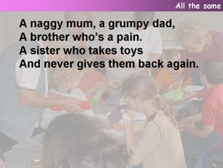 All the same (A naggy mum),