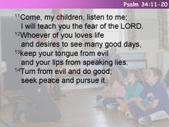 Psalm 34:11-20