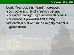 A prayer of praise