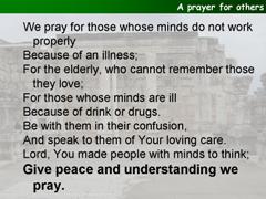 A prayer for others