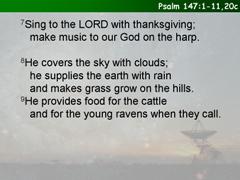 Psalm 147:1-11,20c