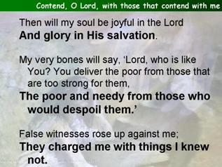 Contend, O Lord, with those that contend with me
