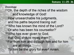 Romans 11:25-36