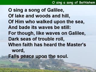 O sing a song of Bethlehem