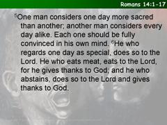 Romans 14.1-17