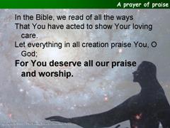 A prayer of praise