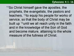 Ephesians 4:1-16