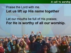 A call to worship