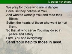 A prayer for others