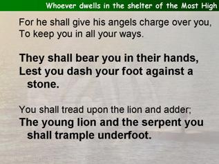 Whoever dwells in the shelter of the Most High  (Psalm 91:1-12 (13-16)