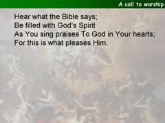 A call to worship