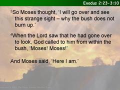 Exodus 2:23-3:106