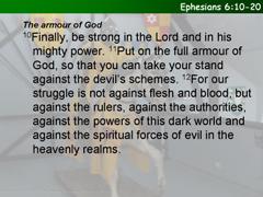 Ephesians 6:10-20