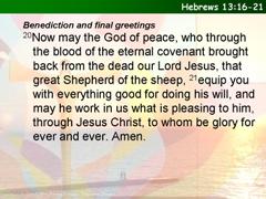 Hebrews 13:16-21