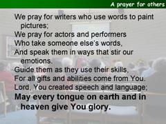 A prayer for others