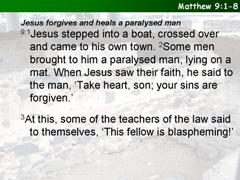 Matthew 9:1-8