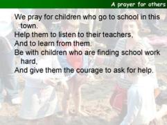 A prayer for others