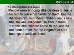 Mark 10:2-16