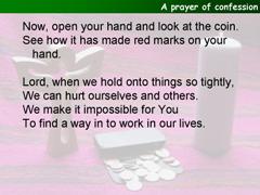 A prayer of confession