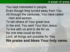 A prayer of praise