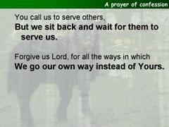 A prayer of confession