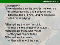 Matthew 5:1-12