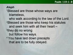 Psalm 119:1-8