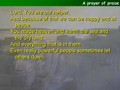 A prayer of praise
