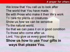 A prayer for others