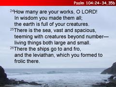 Psalm 104:24-34, 35b