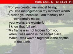 Psalm 139:1-12, (13-18, 23-24)
