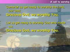 A call to worship