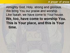 A prayer of praise