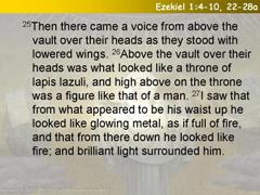 Ezekiel 1:4-10, 22-28a