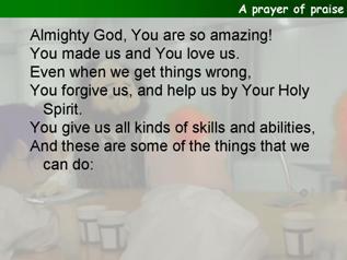 A prayer of praise