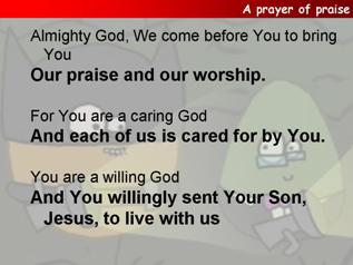 A prayer of praise