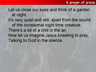 A prayer of praise