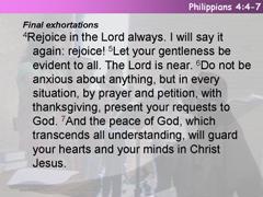 Philippians 4:4-7