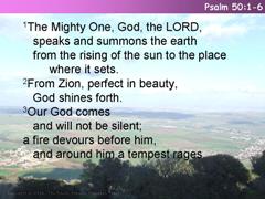 Psalm 50:1-6