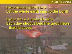 A call to worship
