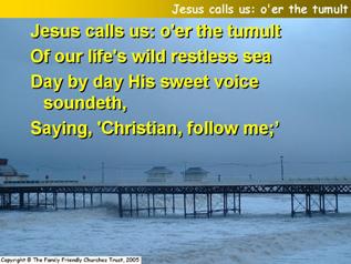 Jesus calls us; O'er the tumult